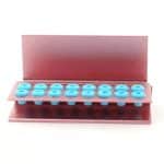 Bur Holder 16 Holes Assorted Color Block Sterilizer Stand with Silicone