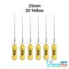 K Files - 6pcs/pkt - 25-mm - 20-yellow