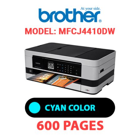 BROTHER MFCJ4410DW PRINTER - CYAN INK