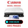 CANON MG6360 PRINTER - CYAN INK