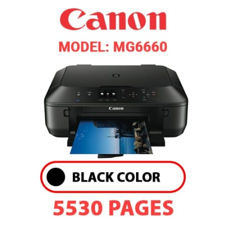 CANON MG6660 PRINTER - BLACK INK