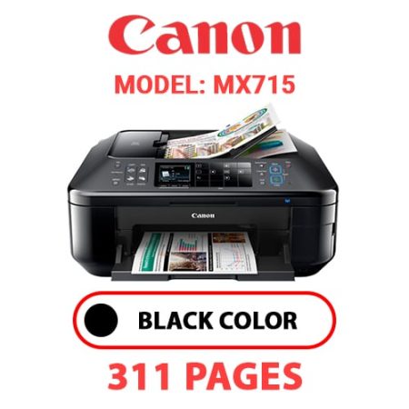 CANON MX715 PRINTER - BLACK INK