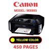CANON MX885 PRINTER - YELLOW INK