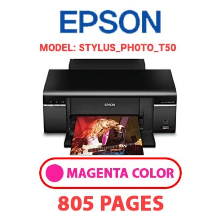 EPSON STYLUS_PHOTO_T50 - MAGENTA (RED) INK