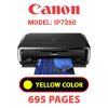 CANON iP7260 PRINTER - YELLOW INK