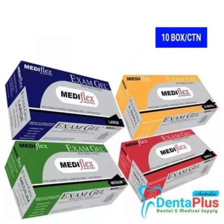 Exam GEL Latex Powder Free Gloves - Mediflex