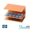 Bur Holder 10 Holes Aluminium Stand with Silicone Cover (Autoclavable) Each - golden