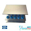 Bur Holder 10 Holes Aluminium Stand with Silicone Cover (Autoclavable) Each - silver