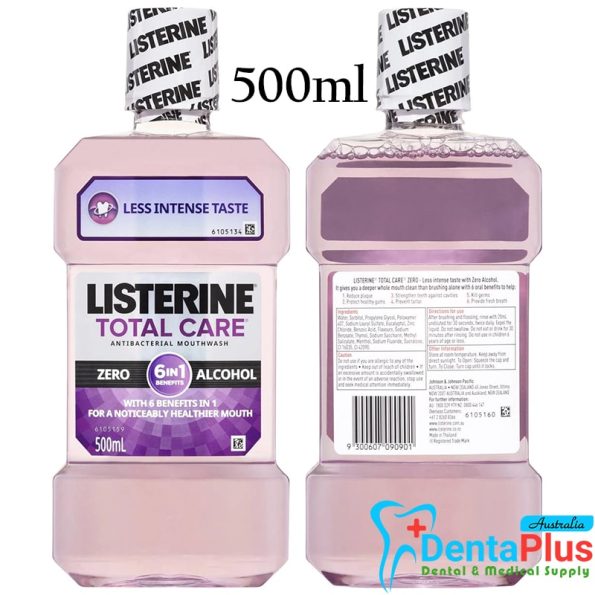 Listerine Total Care Zero Alcohol Mouthwash 500ml