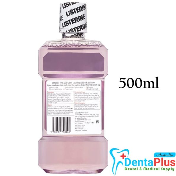 Listerine Total Care Zero Alcohol Mouthwash 500ml..