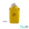 Sharps Disposal Containers / Bins / Bio Can - 19-litre-yellow-screw-lid-fittank