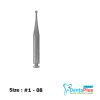 Round Steel Burs Slow Speed RA - Ongard -25Pcs/Pkt - size-1-008